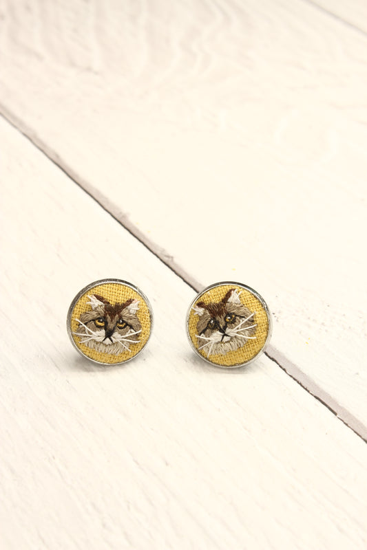 Embroidery Maine Coon Studs #41